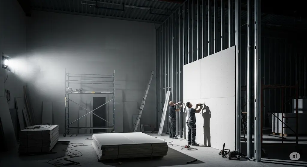 Gypsum board background